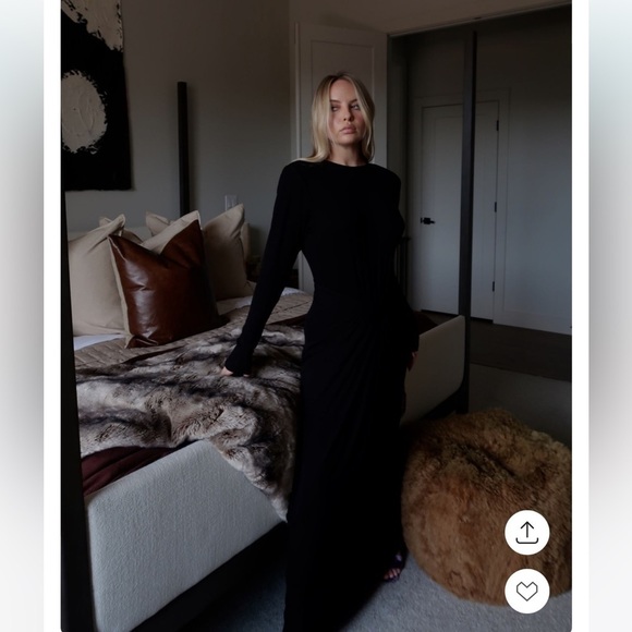 New! Revolve x NBD Tashi black ribbed Maxi Dress 🖤 Small - Picture 5 of 12